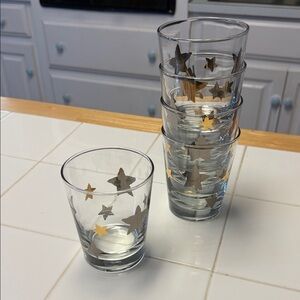 Star Patterned Rocks Glasses (Crate&Barrel)